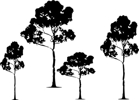 Kids Wall Decals Black Tree Design – Small Size | Made in USA Chatelet Manufacturing   12.95 Default Title