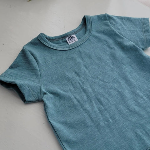 Kids' Breathable Organic Cotton Slub T-Shirt – Soft Lightweight Crew Neck | Made in USA Adventure Clothes Company  Baby and Toddler