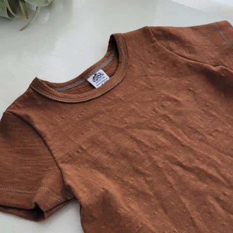 Kids' Breathable Organic Cotton Slub T-Shirt – Soft Lightweight Crew Neck | Made in USA Adventure Clothes Company  Baby and Toddler