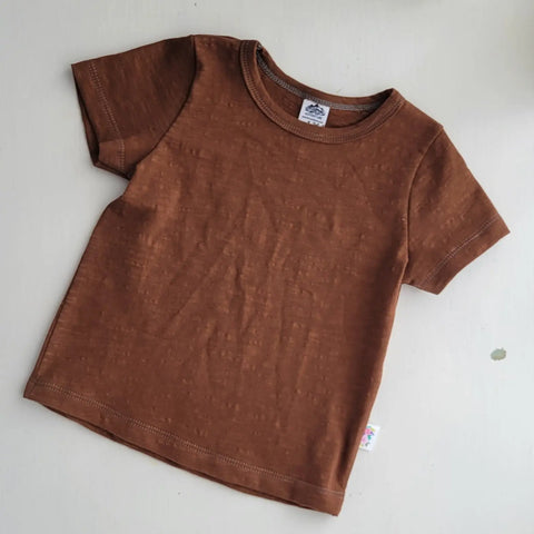 Kids' Breathable Organic Cotton Slub T-Shirt – Soft Lightweight Crew Neck | Made in USA Adventure Clothes Company  Baby and Toddler