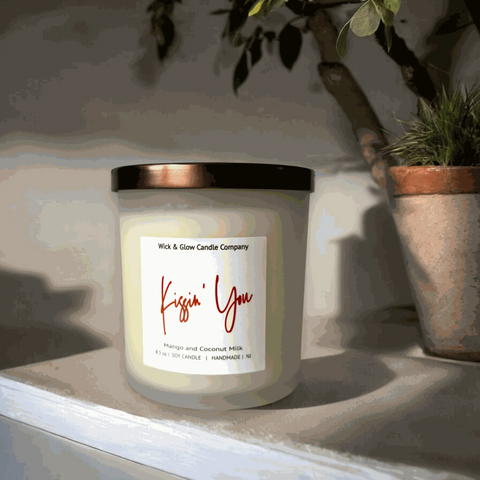 Kissin' You Luxury Candle The Wick and Glow Candle Company  Candles