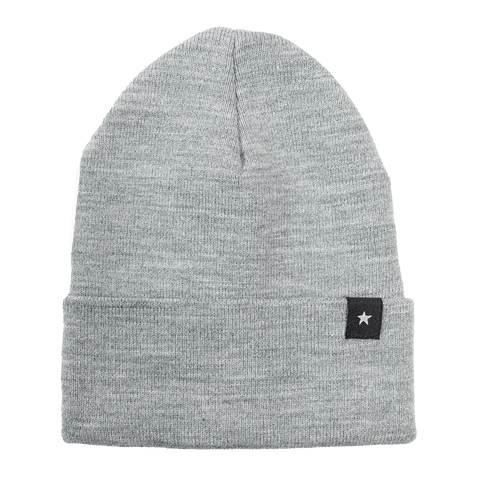 Gray Knitted Cuffed Beanie 12 Inch – Soft Acrylic Winter Hat | Made in USA Proudly USA  Hats