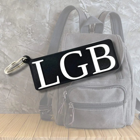 LGB Meme Keychain 3.5 Inch – 3D Printed Key Ring | Made in USA Chatelet Manufacturing 