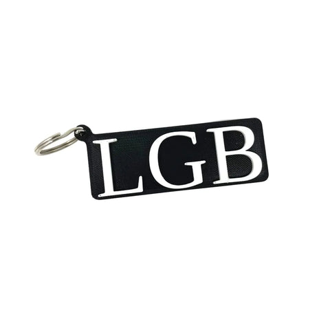 LGB Meme Keychain 3.5 Inch – 3D Printed Key Ring | Made in USA Chatelet Manufacturing 