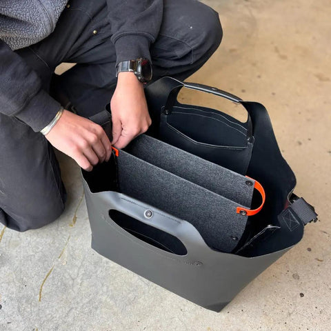 Laptop Insert Organizer – 14 Inch Padded Polyester Felt Protector for BoxVan Tote | Made in USA eqpd  New