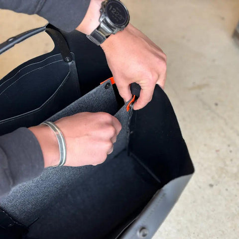 Laptop Insert Organizer – 14 Inch Padded Polyester Felt Protector for BoxVan Tote | Made in USA eqpd  New