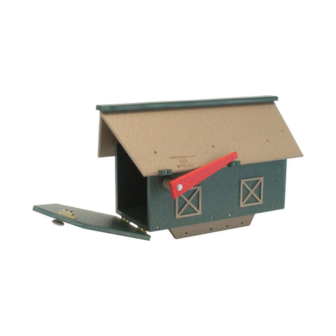 Large Amish-Made Barn Style Mailbox Poly Lumber – Weatherproof & UV Resistant | Made in USA Amish Toy Box  Mailbox