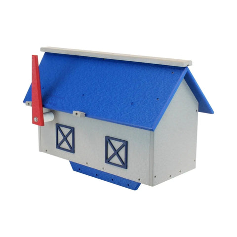 Large Amish-Made Barn Style Mailbox Poly Lumber – Weatherproof & UV Resistant | Made in USA Amish Toy Box  Mailbox