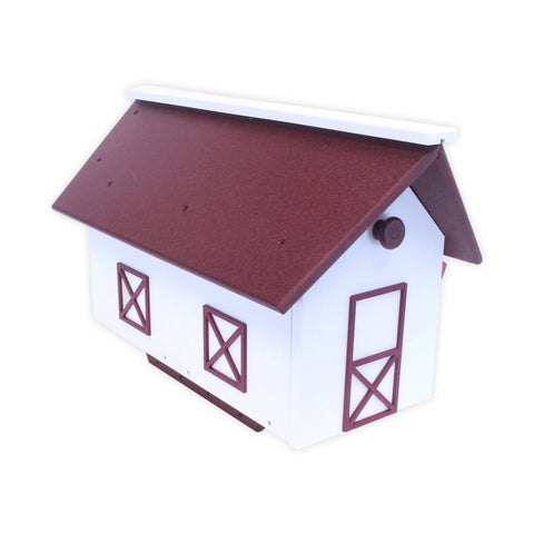 Large Amish-Made Barn Style Mailbox Poly Lumber – Weatherproof & UV Resistant | Made in USA Amish Toy Box  Mailbox