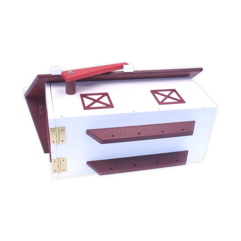 Large Amish-Made Barn Style Mailbox Poly Lumber – Weatherproof & UV Resistant | Made in USA Amish Toy Box  Mailbox