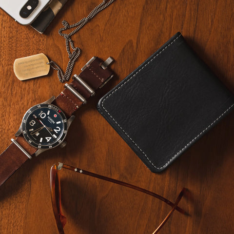 Large Black Full Grain Leather Billfold Wallet – Casupo | Handmade in USA CASUPO  Large Bifold