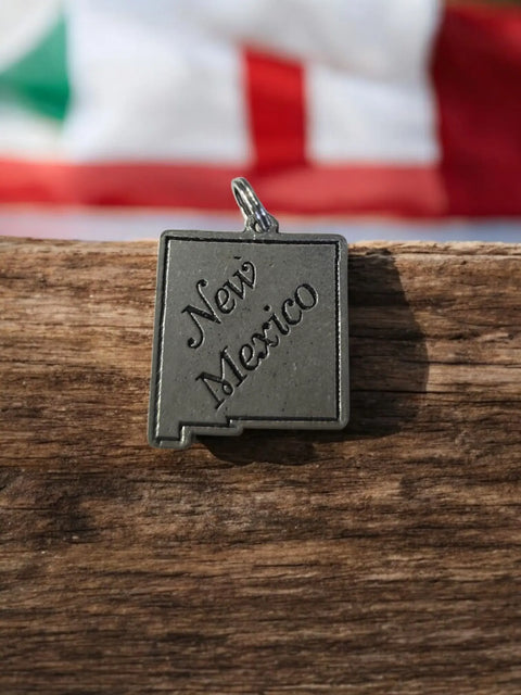 Large New Mexico State Pewter Charm | Travel Charm Michelle Marie Boutique  Charms and Pendants