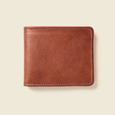 Large RFID Blocking Chocolate Leather Billfold Wallet 4 x 3.5 Inch | Handcrafted in USA CASUPO  Large Bifold