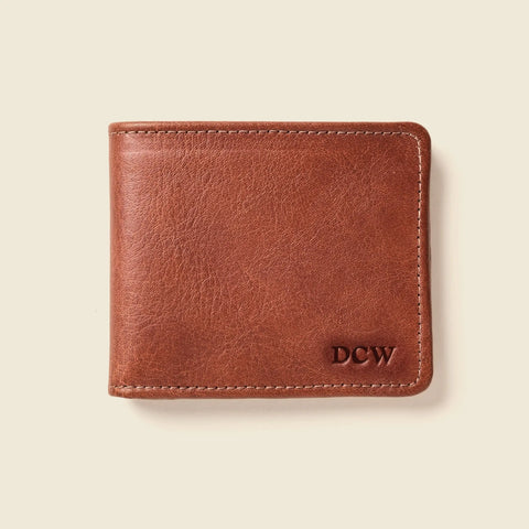 Large RFID Blocking Chocolate Leather Billfold Wallet 4 x 3.5 Inch | Handcrafted in USA CASUPO  Large Bifold