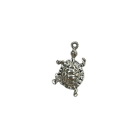 Large Silver Sea Turtle Pendant Charm – Handcrafted Pewter Coastal Jewelry | Made in USA Michelle Marie Boutique  Charms and Pendants