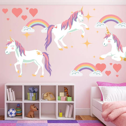 Large Unicorn Wall Decal for Kids Room – Custom Made in USA Chatelet Manufacturing 