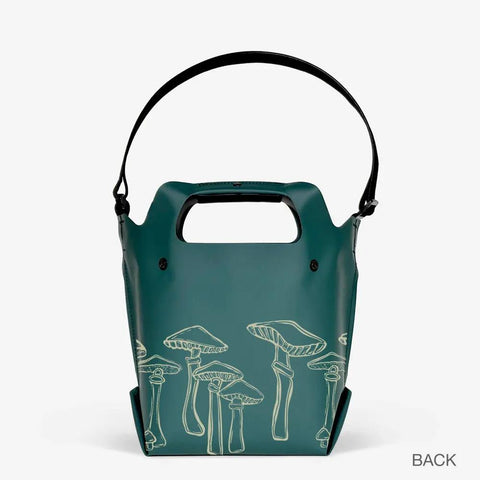 LastBag 17 Inch Waterproof Tote Bag – Adjustable Strap – Artistic Toad & Mushroom Design | Made in USA eqpd  LastBags