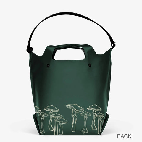 LastBag 17 Inch Waterproof Tote Bag – Adjustable Strap – Artistic Toad & Mushroom Design | Made in USA eqpd  LastBags