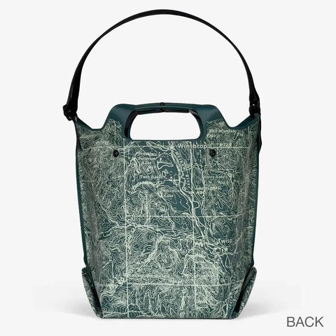 LastBag Full Methow Valley Tote Bag 11x7x14 Inch Waterproof Vinyl Carryall – Lightweight Durable Everyday Bag | Made in USA eqpd 