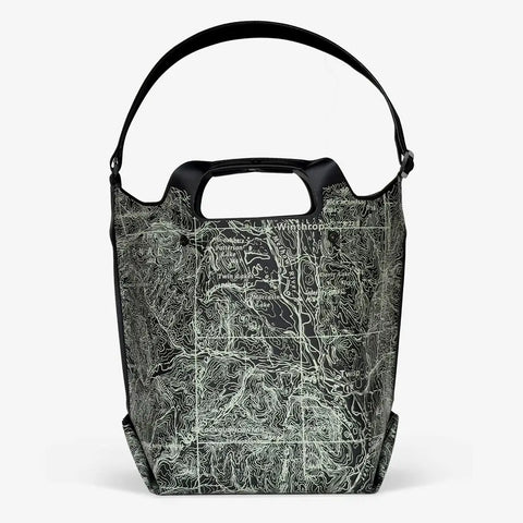 LastBag Full Methow Valley Tote Bag 11x7x14 Inch Waterproof Vinyl Carryall – Lightweight Durable Everyday Bag | Made in USA eqpd 