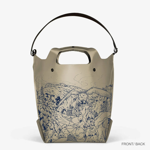 LastBag Snowy Owl Outdoor Tote Bag – Waterproof Carryall | Durable American Made in Twisp WA eqpd  LastBags