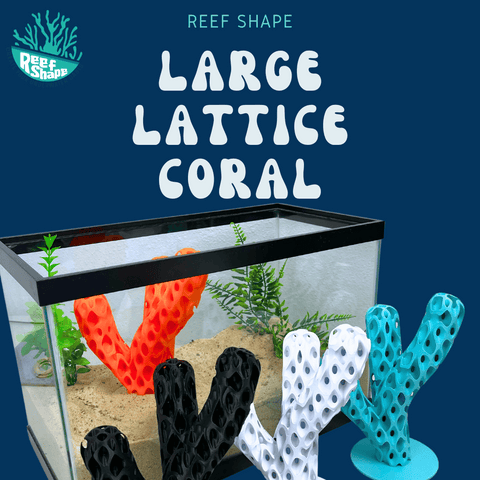 Large Reef Branch Aquarium Ornament – Vibrant Coral Decor 7 Inch | Made in USA Chatelet Manufacturing 