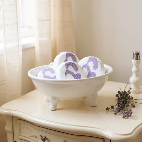 Lavender Mint Shower Steamers 4 Pack – Aromatherapy Bath Additives for Relaxation | Made in USA Bath Bums 
