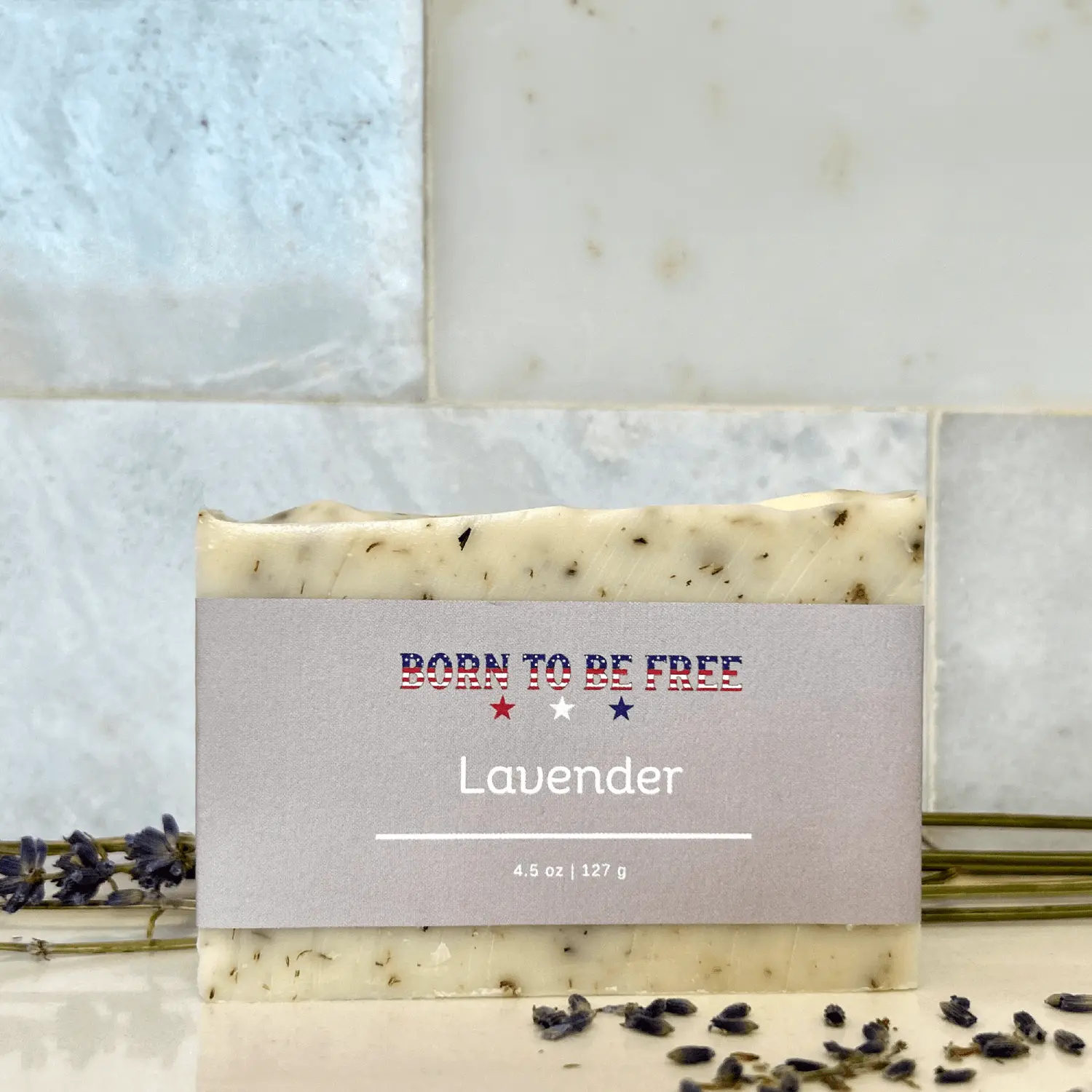 Lavender Tallow Soap Bar Born to be Free  Soap 9.50 Bar