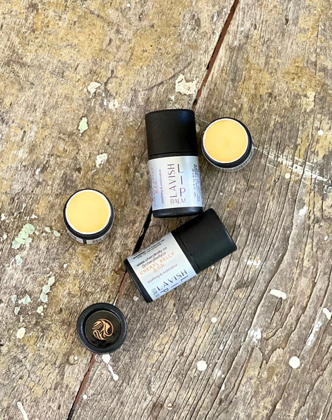 Lavish Lip Balm – Natural Vegan Lip Care with Baobab and Black Seed Oil | Made in USA Cheryl Kelly & Co  Lip Balm