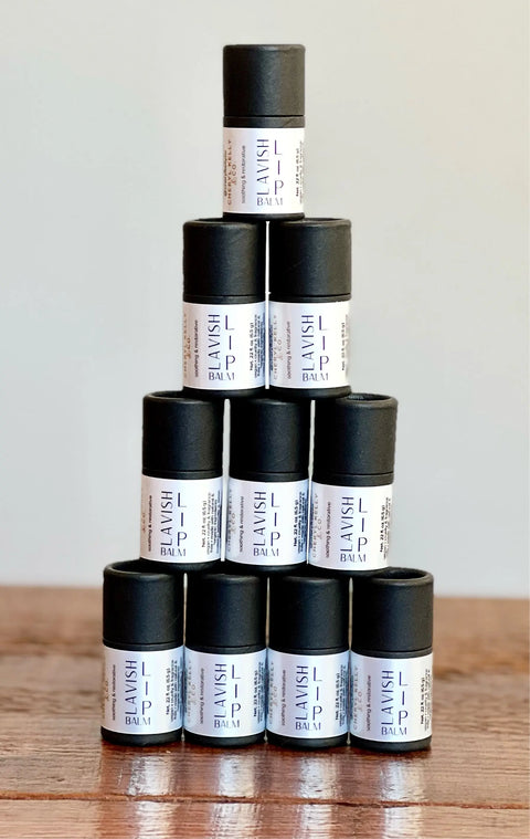 Lavish Lip Balm – Natural Vegan Lip Care with Baobab and Black Seed Oil | Made in USA Cheryl Kelly & Co  Lip Balm