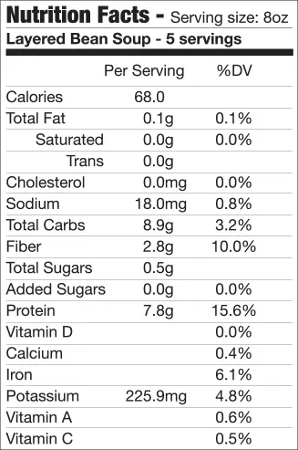 Layered Bean SoupaPOTamus  item