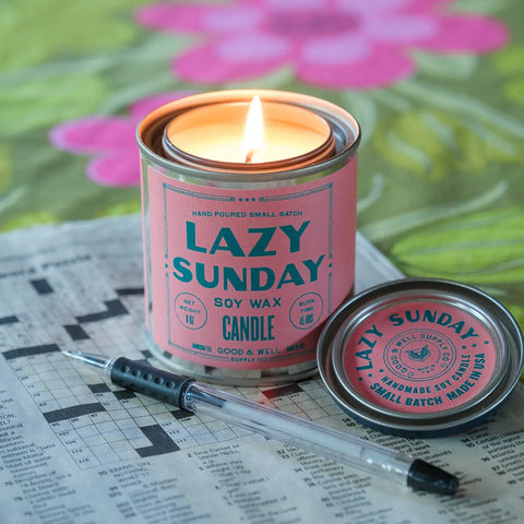 Lazy Sunday Happy Place Candle Good & Well Supply Co.  Candles