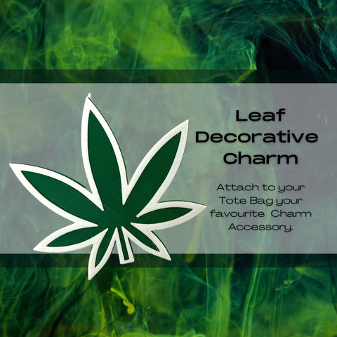 Leaf Charm Tote Bag Accessory – Durable Plastic | Made in USA Chatelet Manufacturing 