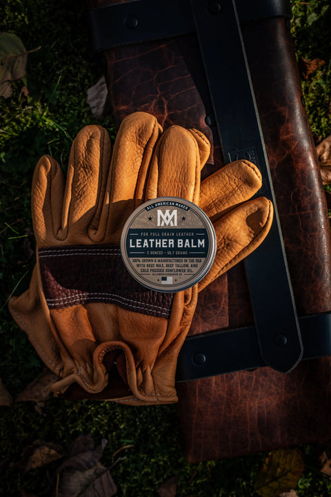 Leather Balm 2oz – Full Grain Leather Conditioner | Made in USA All American Maker 