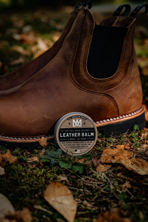 Leather Balm 2oz – Full Grain Leather Conditioner | Made in USA All American Maker 