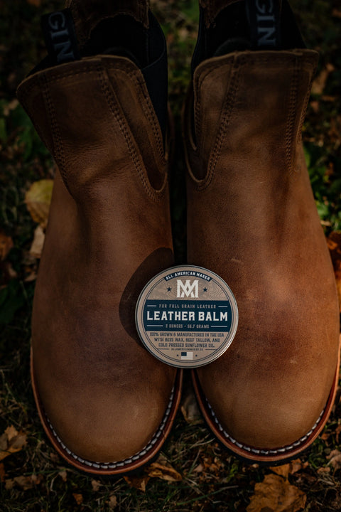 Leather Balm 2oz – Full Grain Leather Conditioner | Made in USA All American Maker 
