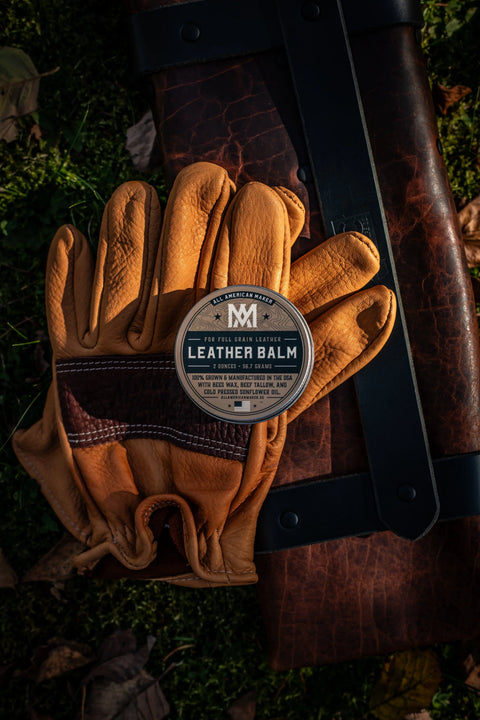 Leather Balm 2oz – Full Grain Leather Conditioner | Made in USA All American Maker 