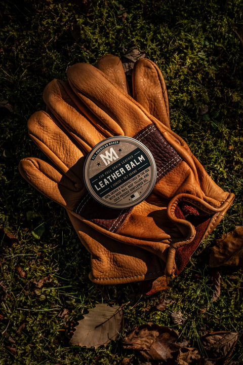 Leather Balm 2oz – Full Grain Leather Conditioner | Made in USA All American Maker 