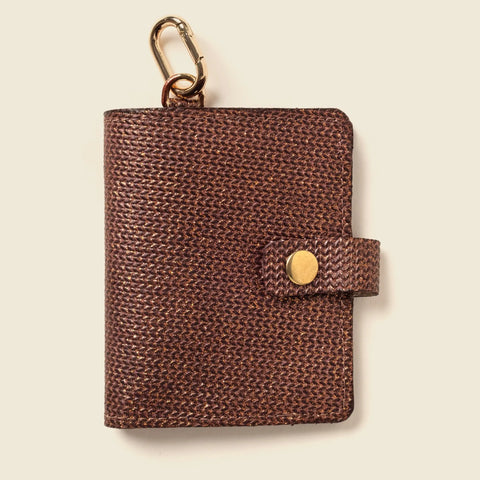 Leather Bifold Wallet With Snap Closure – Bronze Glow | Made in USA CASUPO  Small Bifold