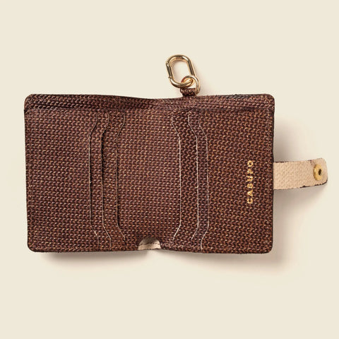 Leather Bifold Wallet With Snap Closure – Bronze Glow | Made in USA CASUPO  Small Bifold