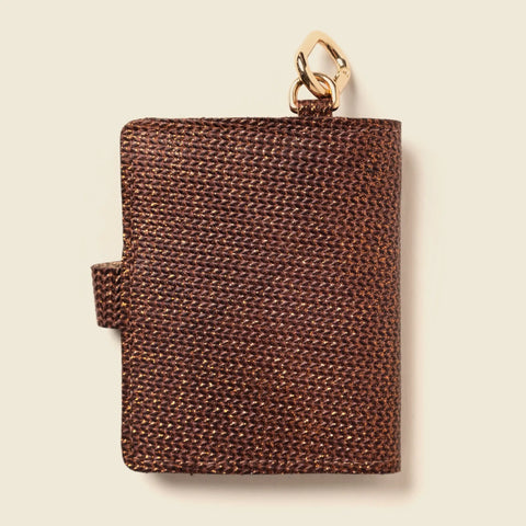 Leather Bifold Wallet With Snap Closure – Bronze Glow | Made in USA CASUPO  Small Bifold