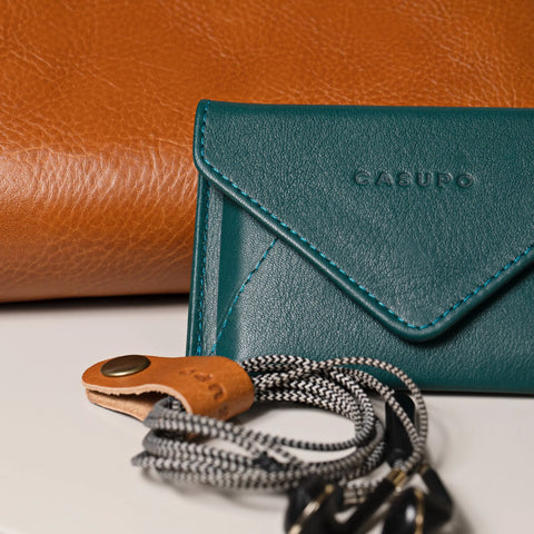 Leather Cord Keeper 4 Inch – Sustainable Cable Organizer | Made in USA CASUPO  Small Leather Goods