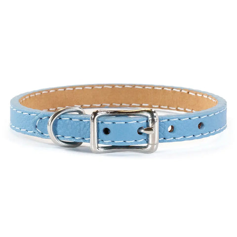 Leather Dog Collar 1/2 Inch Width – 8 Inch and 10 Inch Sizes | Soft Pup Collar | Made in USA Auburn Leathercrafters  item