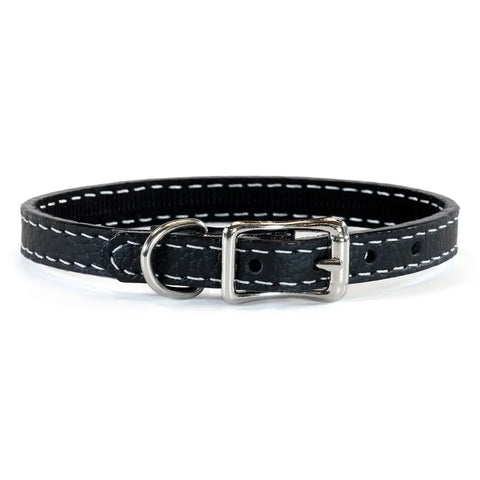 Leather Dog Collar 1/2 Inch Width – 8 Inch and 10 Inch Sizes | Soft Pup Collar | Made in USA Auburn Leathercrafters  item