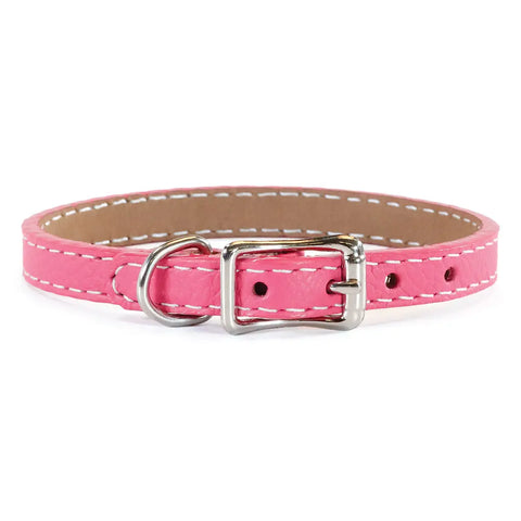Leather Dog Collar 1/2 Inch Width – 8 Inch and 10 Inch Sizes | Soft Pup Collar | Made in USA Auburn Leathercrafters  item
