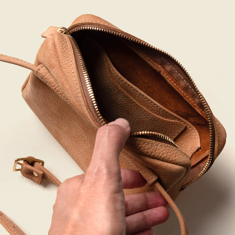 Leather Fanny Pack 7.5 Inch – Reclaimed Suede Finish | Made in USA CASUPO  Handbags