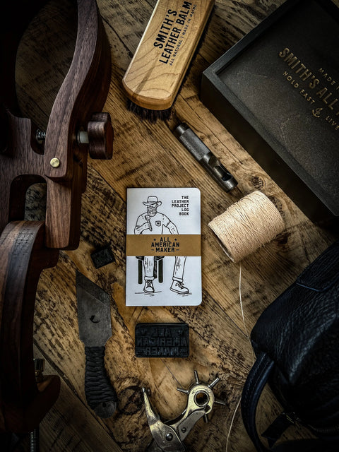Leather Project Log Book – 20 Pages for Artisans | Made in USA All American Maker 