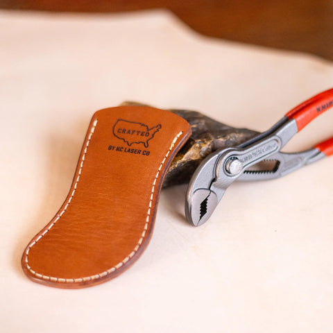 Leather Tool Sheath for Knipex Pliers 8701150 – Durable Veg-Tanned Cover | Made in USA KC Laser Co 