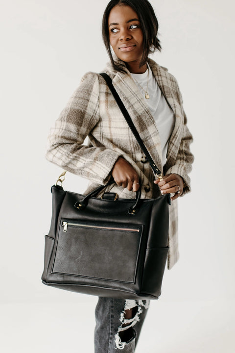 Legacy Voyager Leather Travel Bag – Spacious Business Tote | Made in USA Urban Southern  Totes