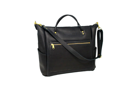Legacy Voyager Leather Travel Bag – Spacious Business Tote | Made in USA Urban Southern  Totes